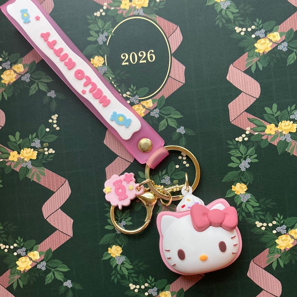 Hello Kitty as a pastry Keychain